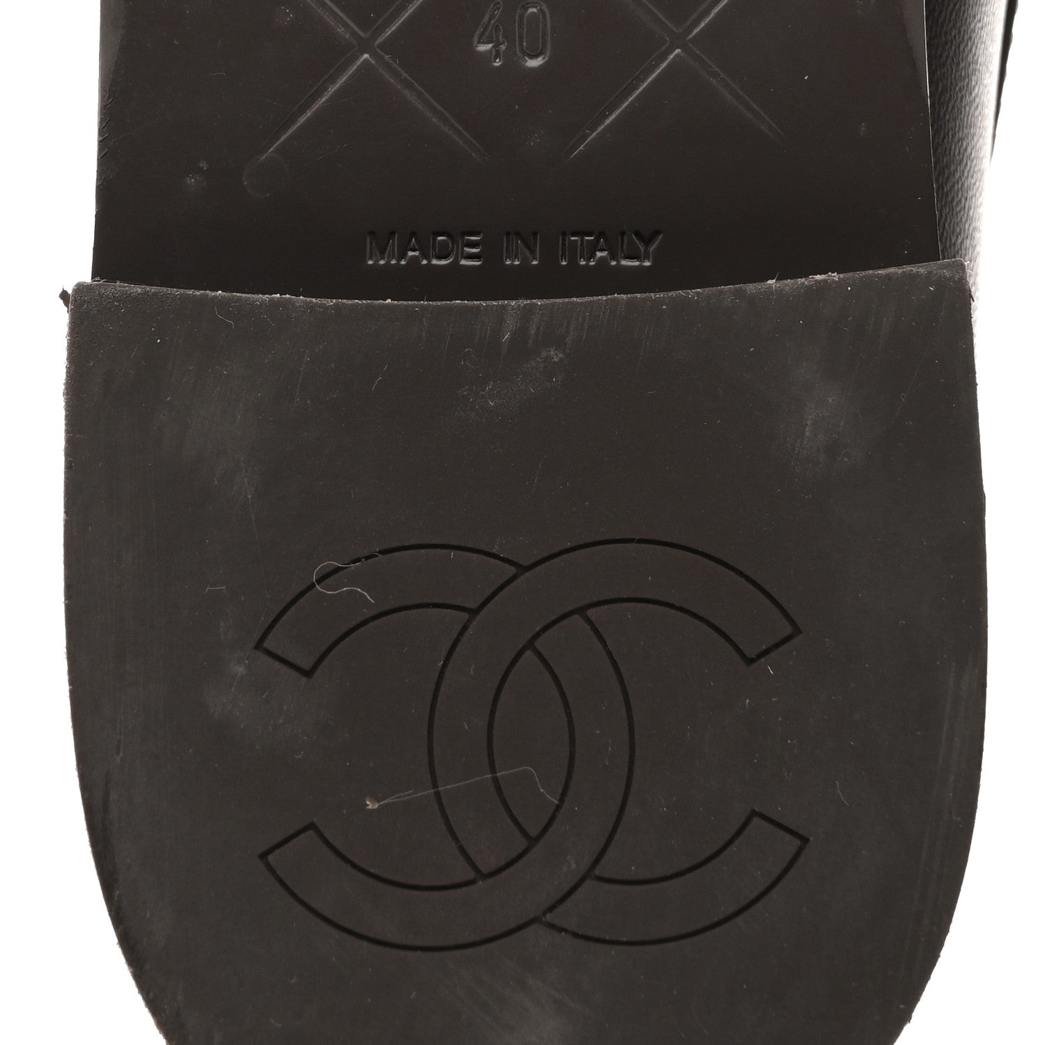 Lambskin Quilted CC Turnlock Loafers 40 Dark Brown