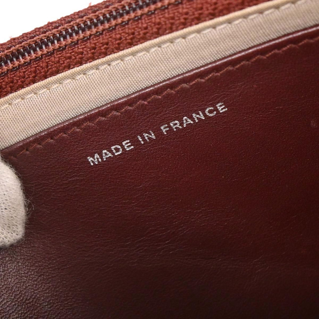 Chanel 2013-2014 Brown Caviar Skin Half Moon WOC Shoulder Wallet Bag
