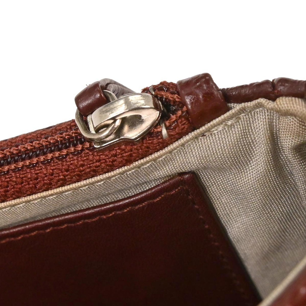Chanel 2013-2014 Brown Caviar Skin Half Moon WOC Shoulder Wallet Bag