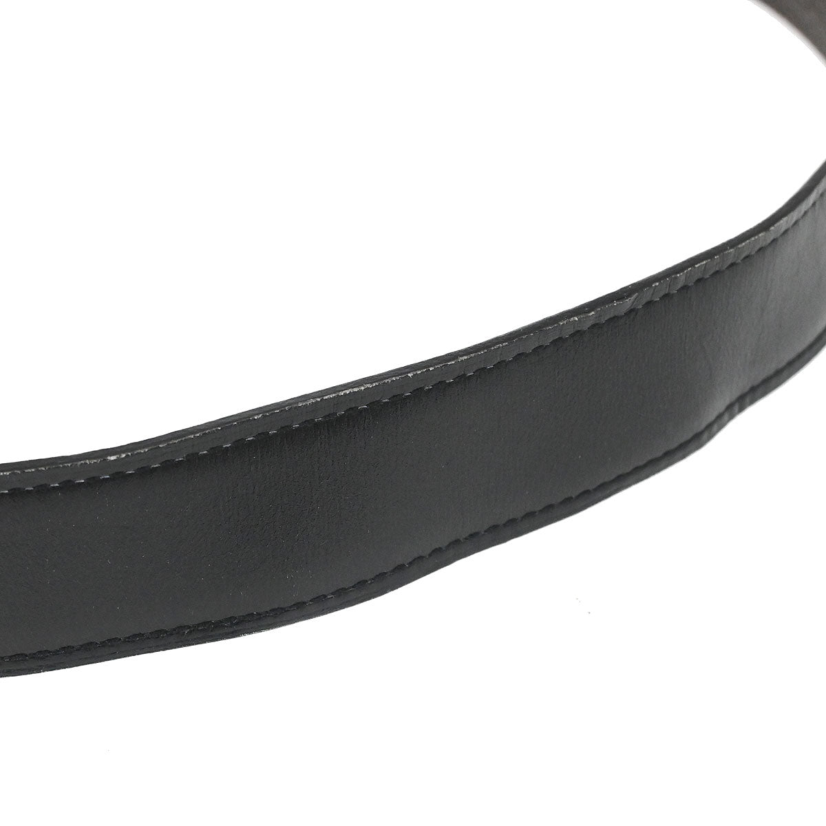 Hermes Black Box Calf Togo Constance Guilloche Reversible Belt #95