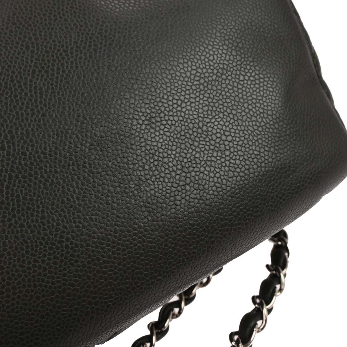 Chanel 2011 Gray Calfskin Shoulder Bag
