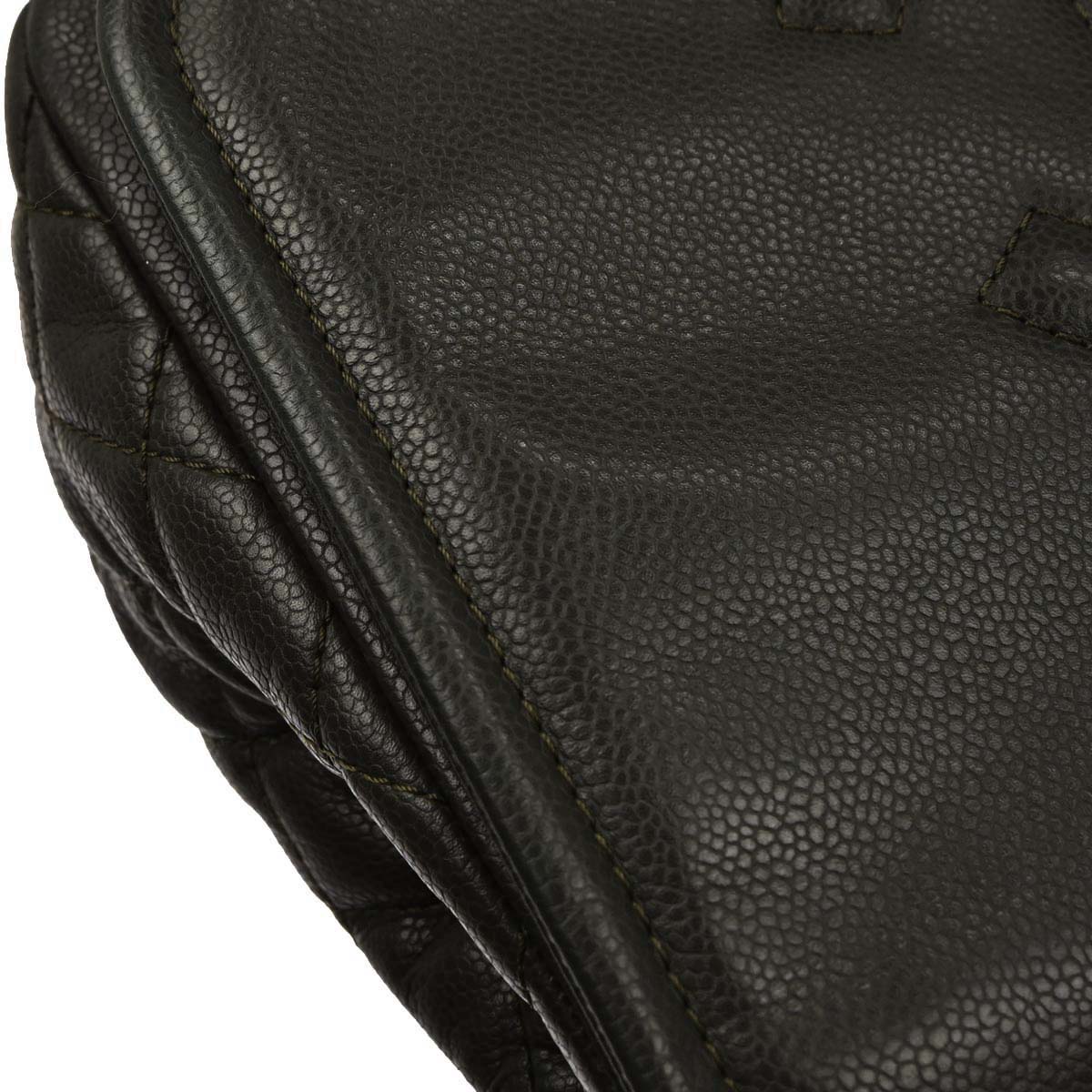 Chanel 2011 Gray Calfskin Shoulder Bag