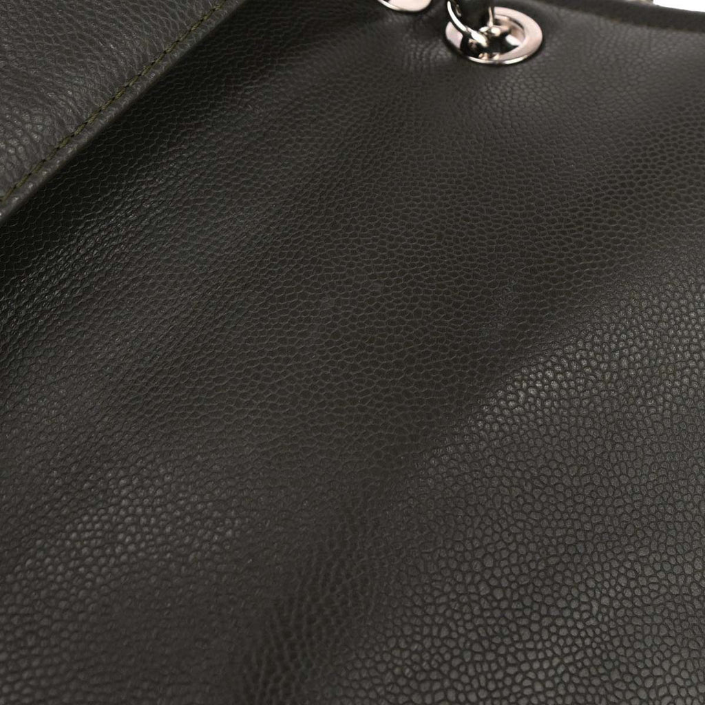 Chanel 2011 Gray Calfskin Shoulder Bag