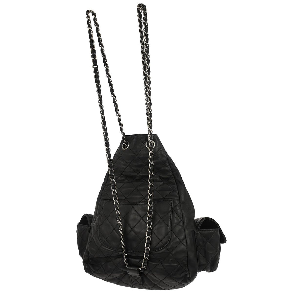 Chanel 2012-2013 Black Calfsikin 2way Backpack