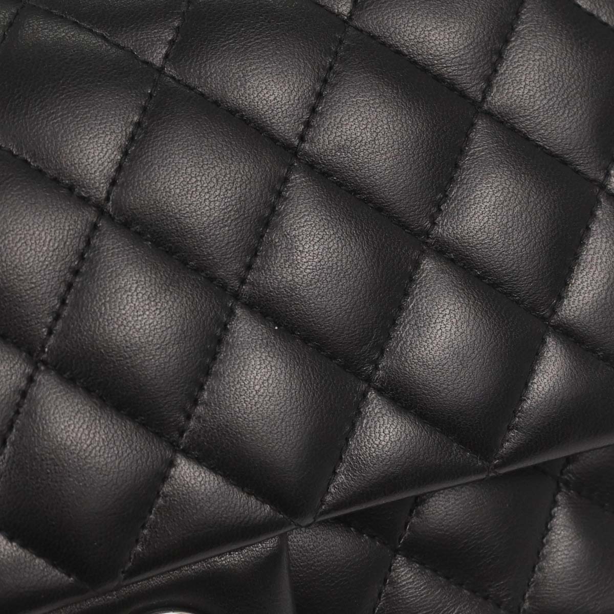 Chanel Black Lambskin Medium Classic Double Flap Shoulder Bag