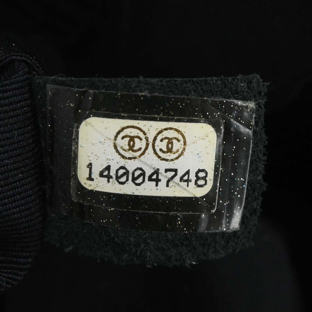 Chanel 2010-2011 Black Caviar Skin Front Zip Chain Handbag