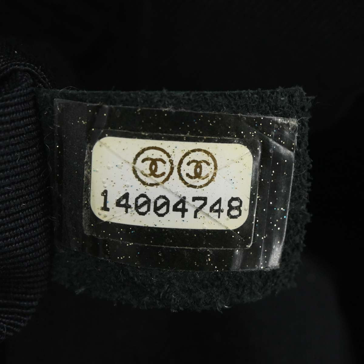 Chanel 2010-2011 Black Caviar Skin Front Zip Chain Handbag