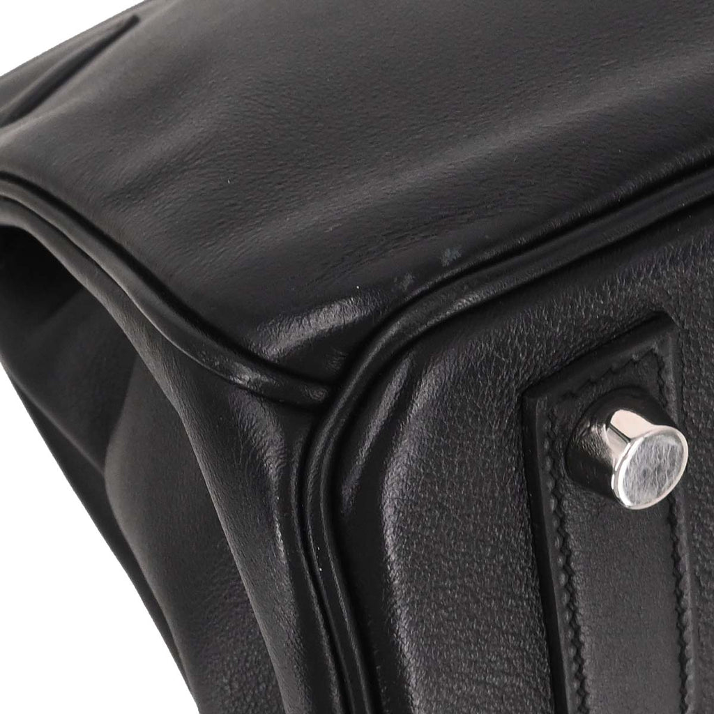 Hermes 2016 Black Swift Birkin 25 Handbag