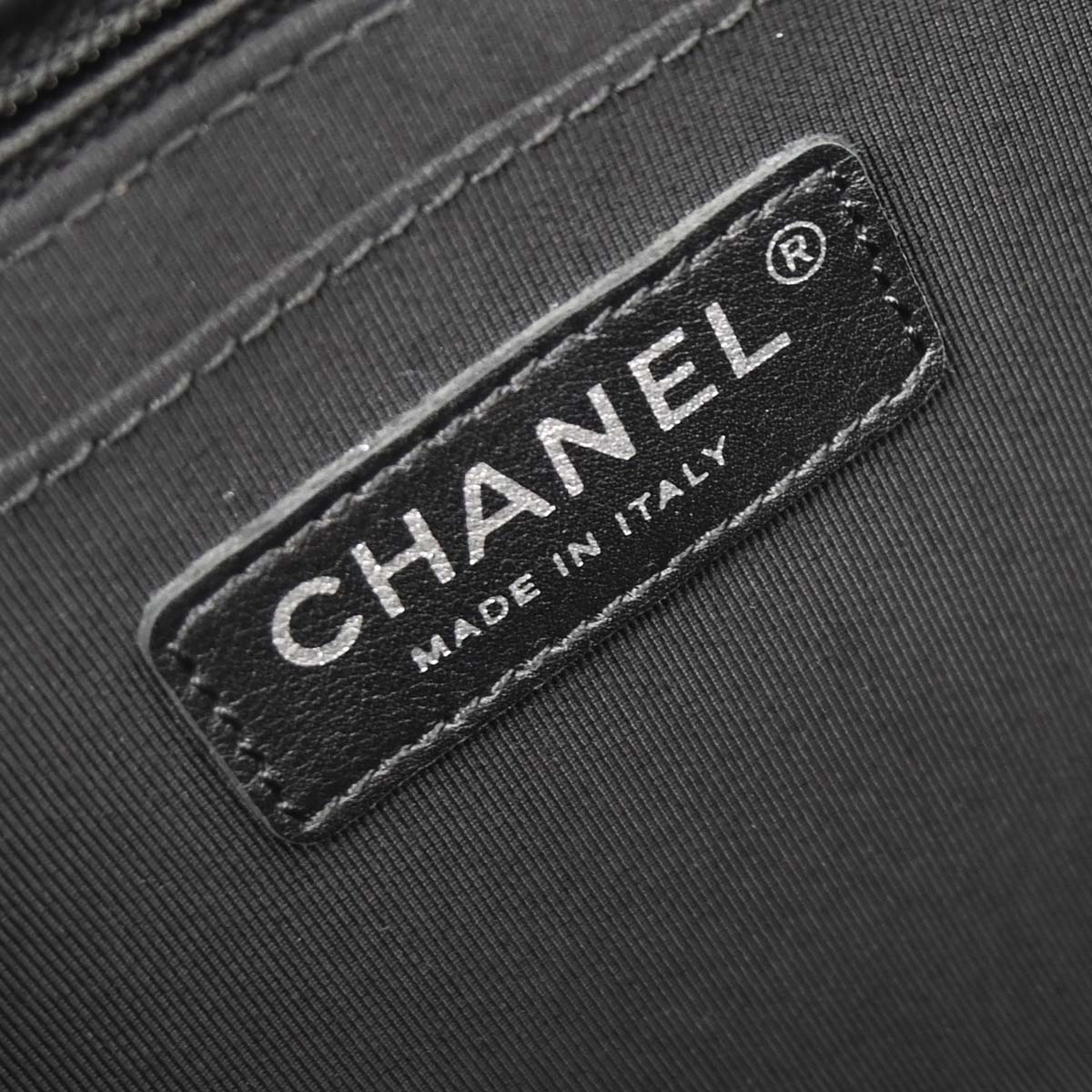 Chanel 2014 Black Perforated Lambskin Jumbo Classic Flap Handbag
