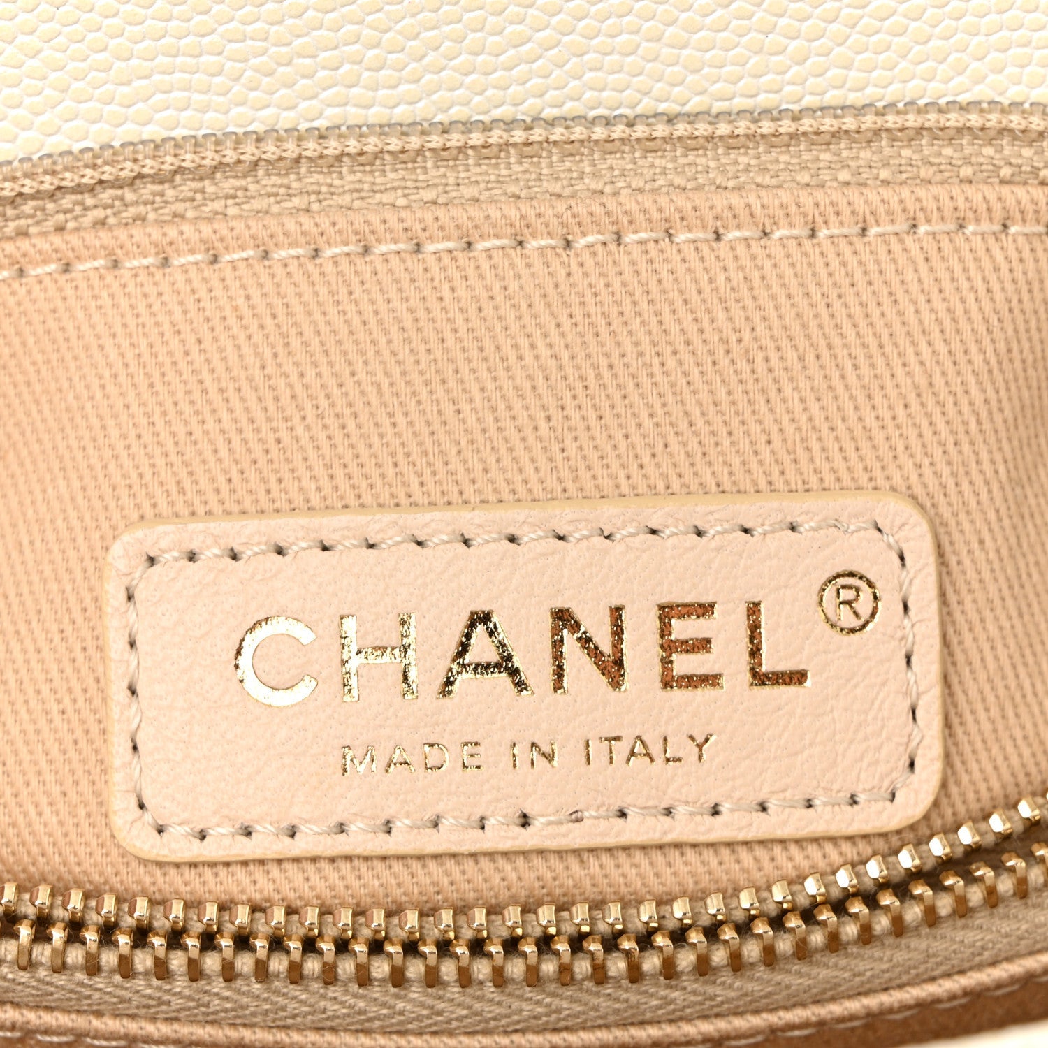 Chanel Iridescent Caviar Quilted Small Coco Handle Flap White