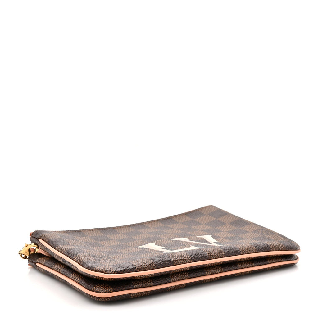 Louis Vuitton Damier Ebene Double Zip Pochette