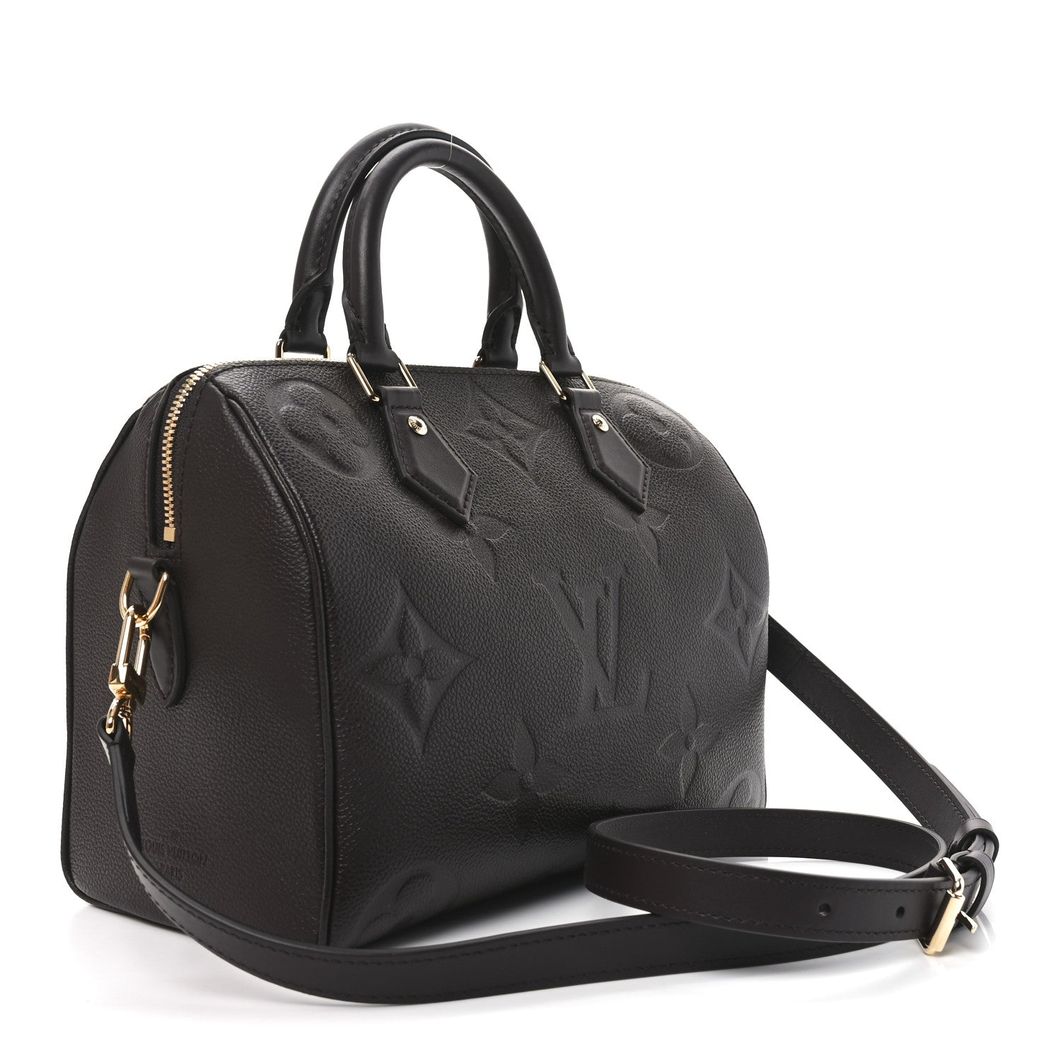 Louis Vuitton Empreinte Monogram Giant Speedy Bandouliere 25 Chocolate