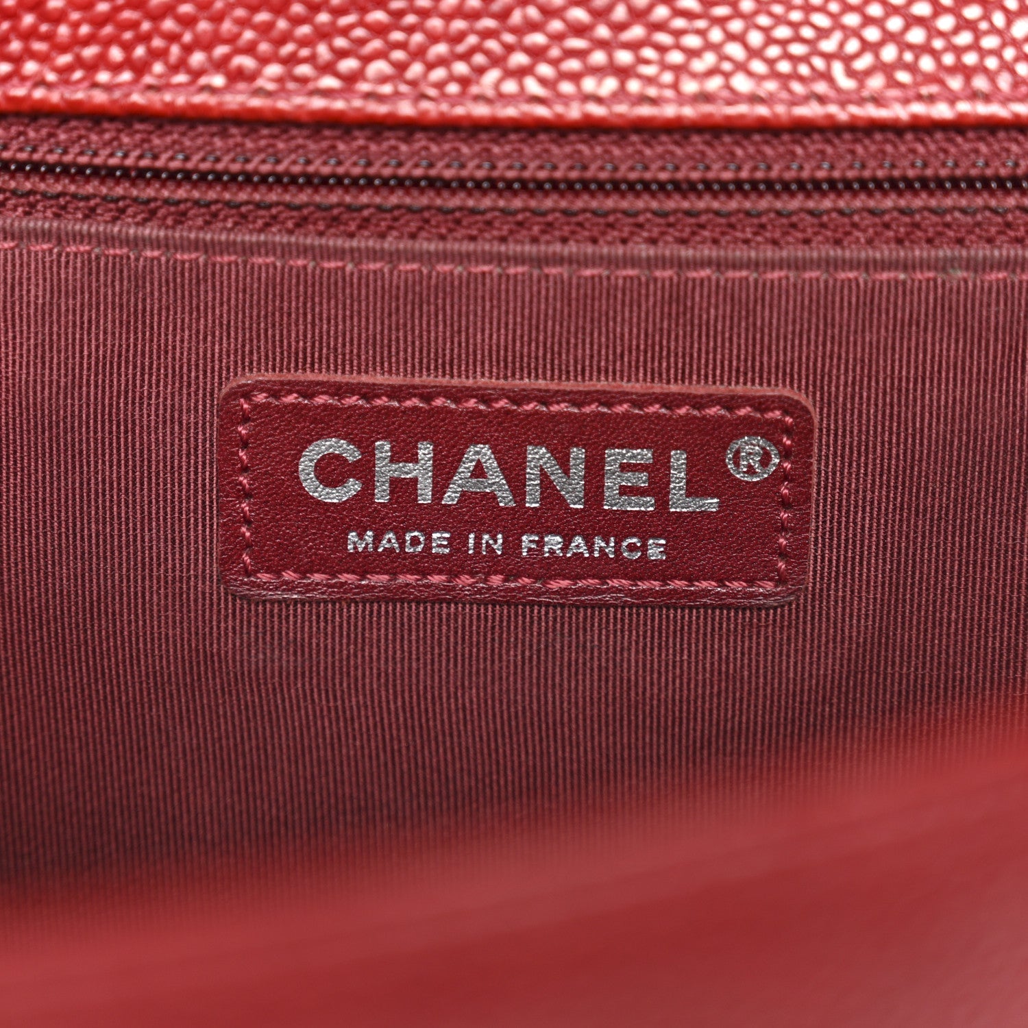 Chanel Caviar Quilted Large Boy Flap Dark Red