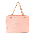 Chanel Caviar Quilted Petit Timeless Shopping Tote PTT Pink