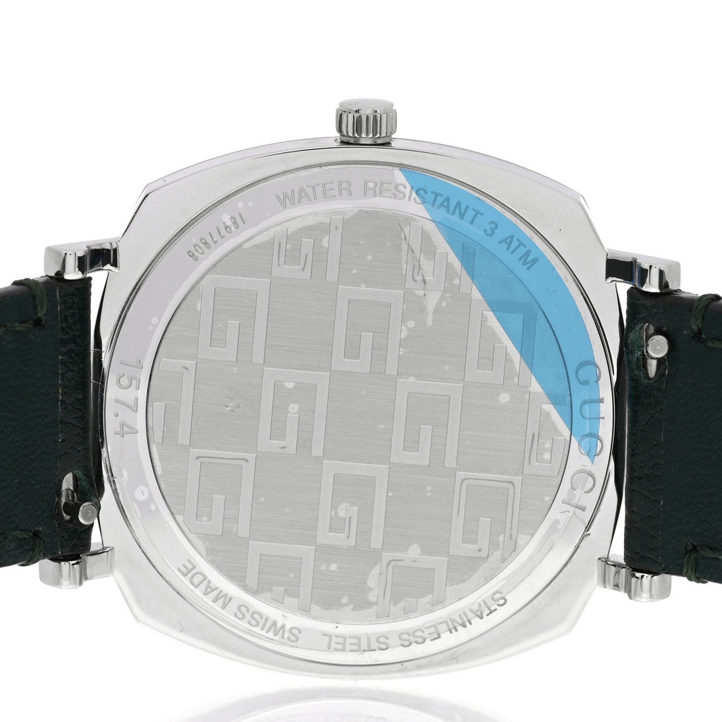 Gucci Stainless Steel Calfskin 35mm Grip Quartz Watch Green