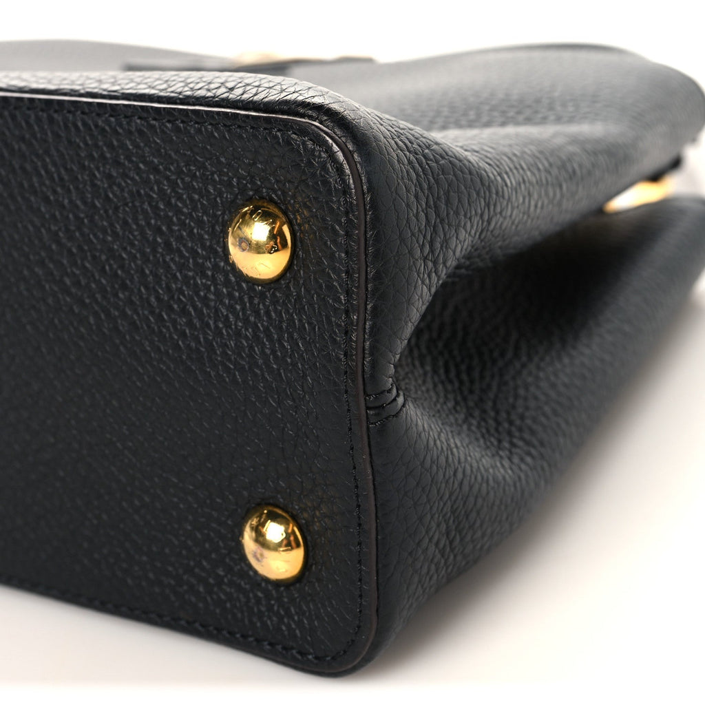 Louis Vuitton Taurillon Capucines PM Black