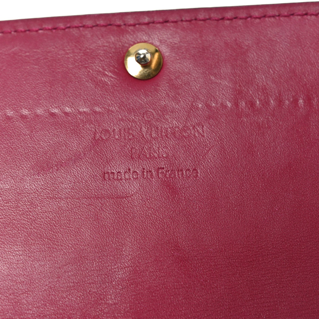 Louis Vuitton Vernis Sarah Wallet Rose Indien