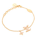 Louis Vuitton Metal Enamel LV Iconic Bracelet Gold Light Pink