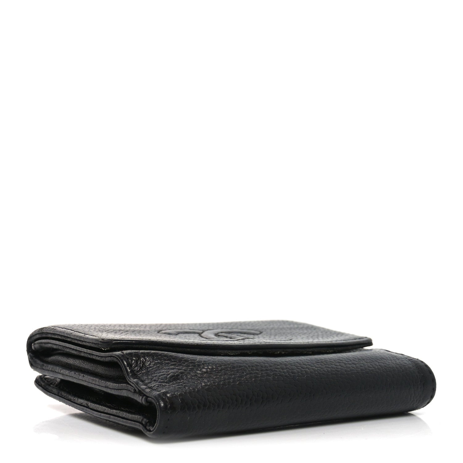 Caviar Timeless CC Compact French Wallet Black