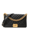Chanel Caviar Quilted Medium Boy Flap Black