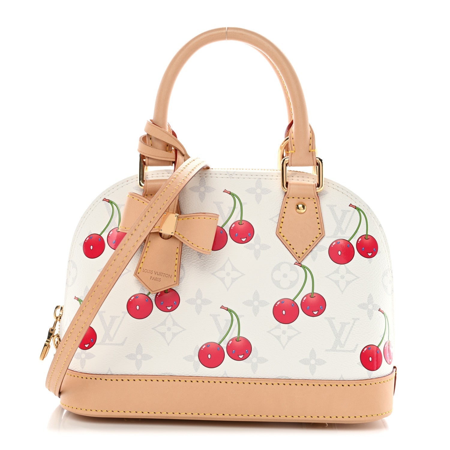 Louis Vuitton LV X TM Monogram Cerises Alma BB White