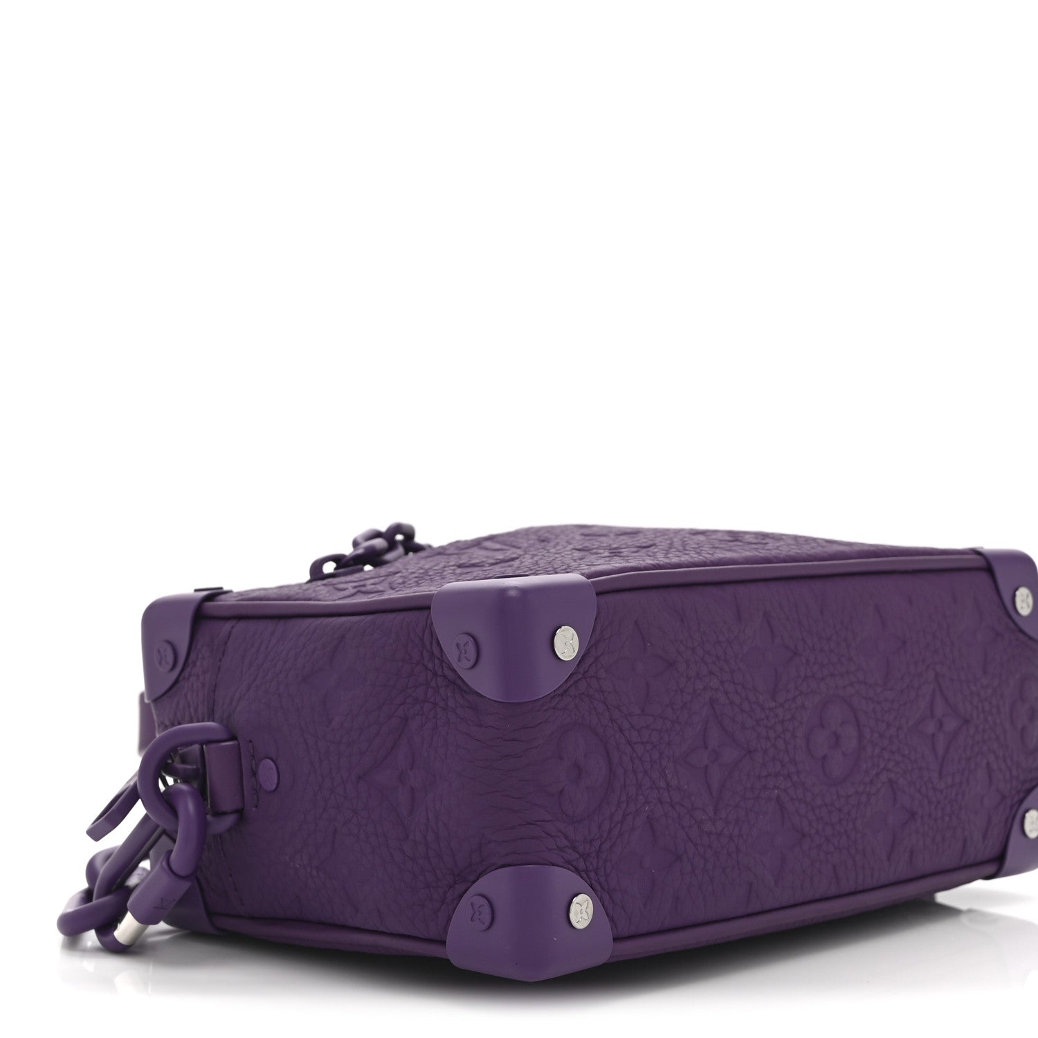 Louis Vuitton Taurillon Monogram Mini Soft Trunk Black Purple Night