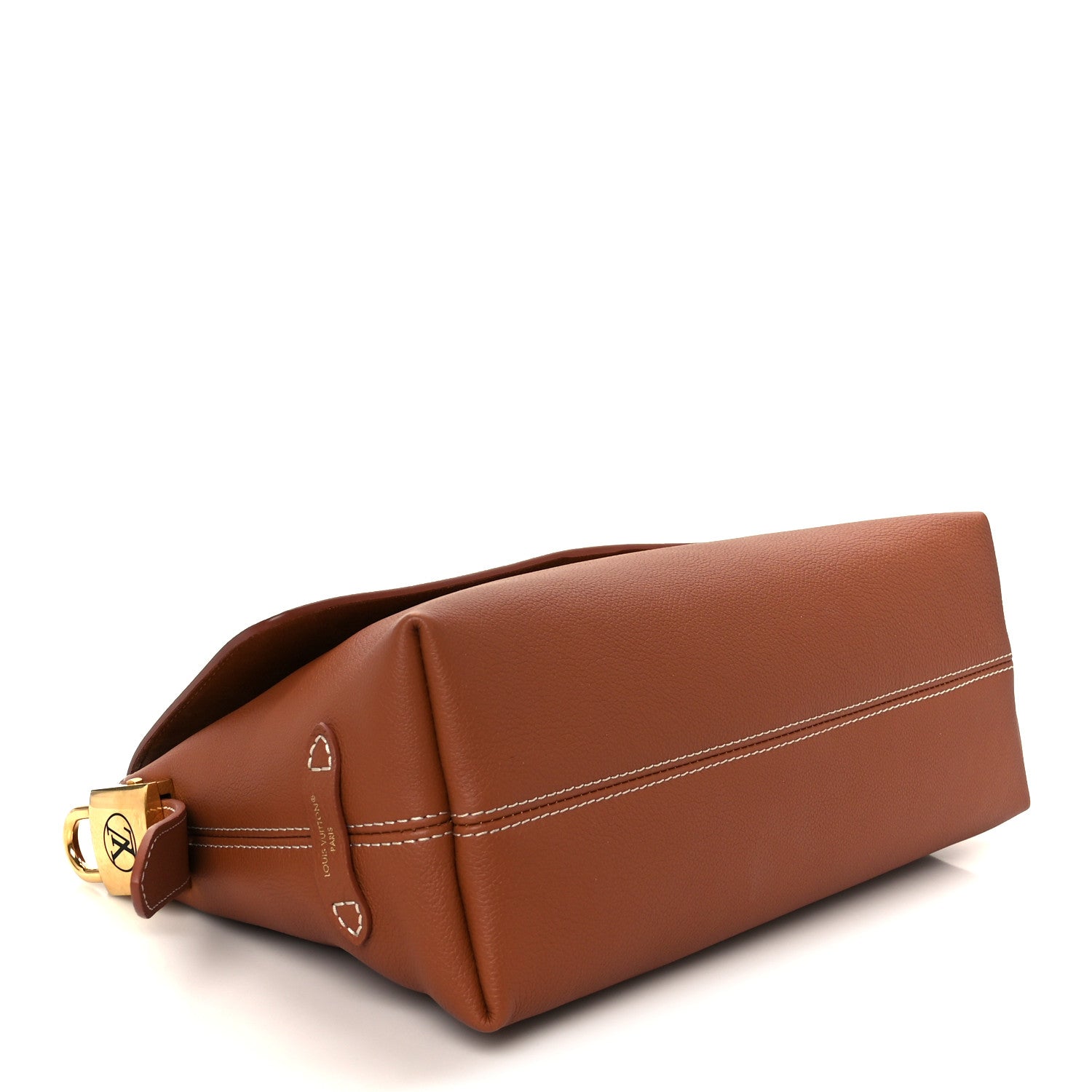 Louis Vuitton Grained Calfskin Low Key Messenger Cognac