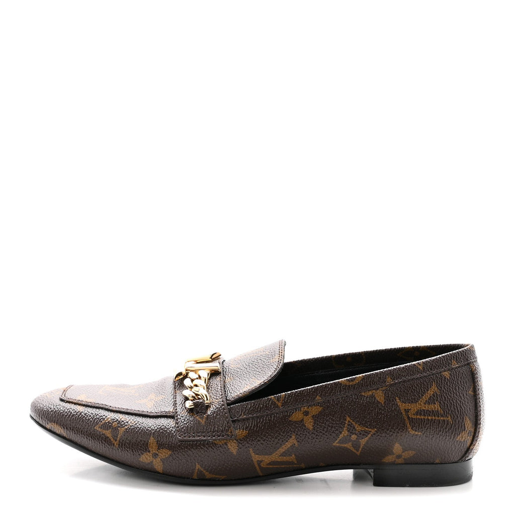 Louis Vuitton Monogram Upper Case Flat Loafer 38.5