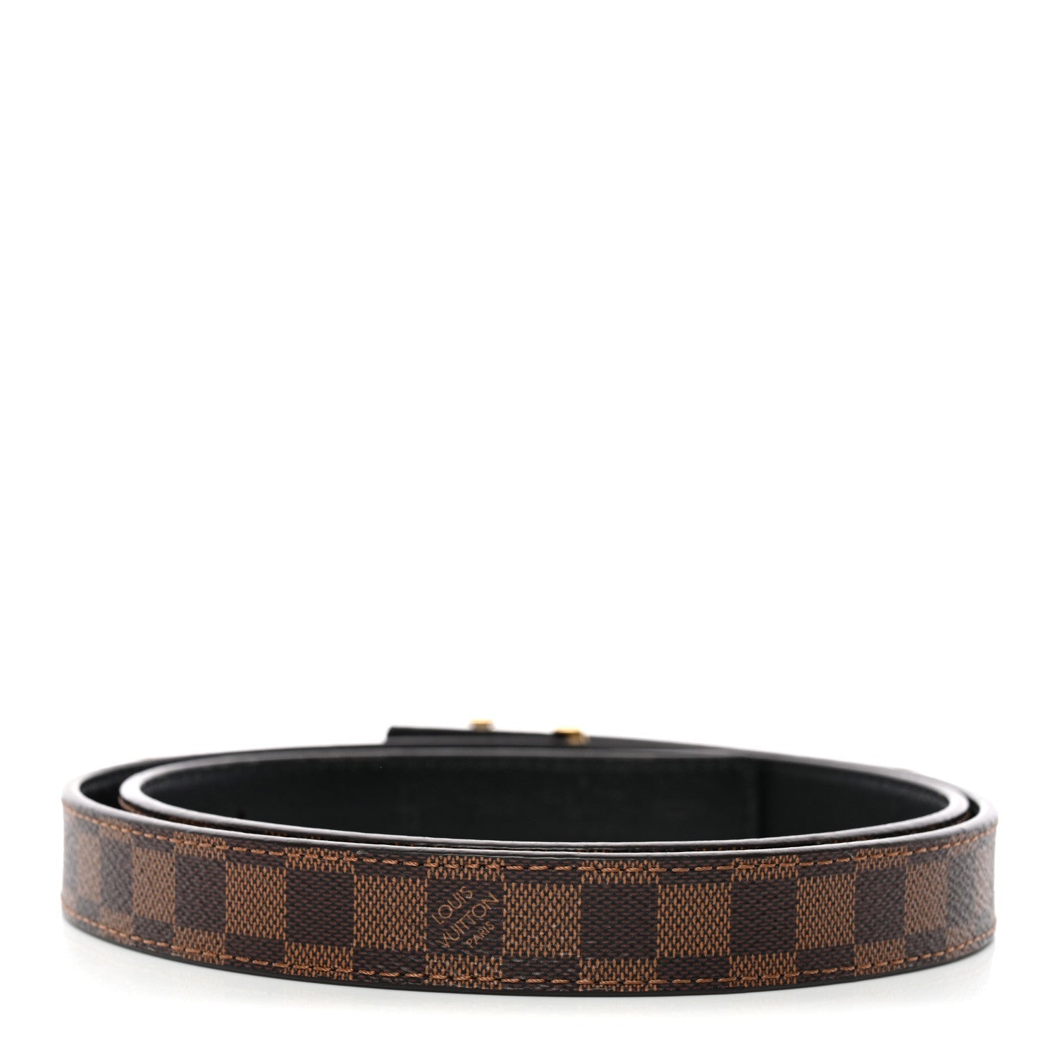 Louis Vuitton Mini Damier Ebene 25mm LV Initiales Belt 80 32