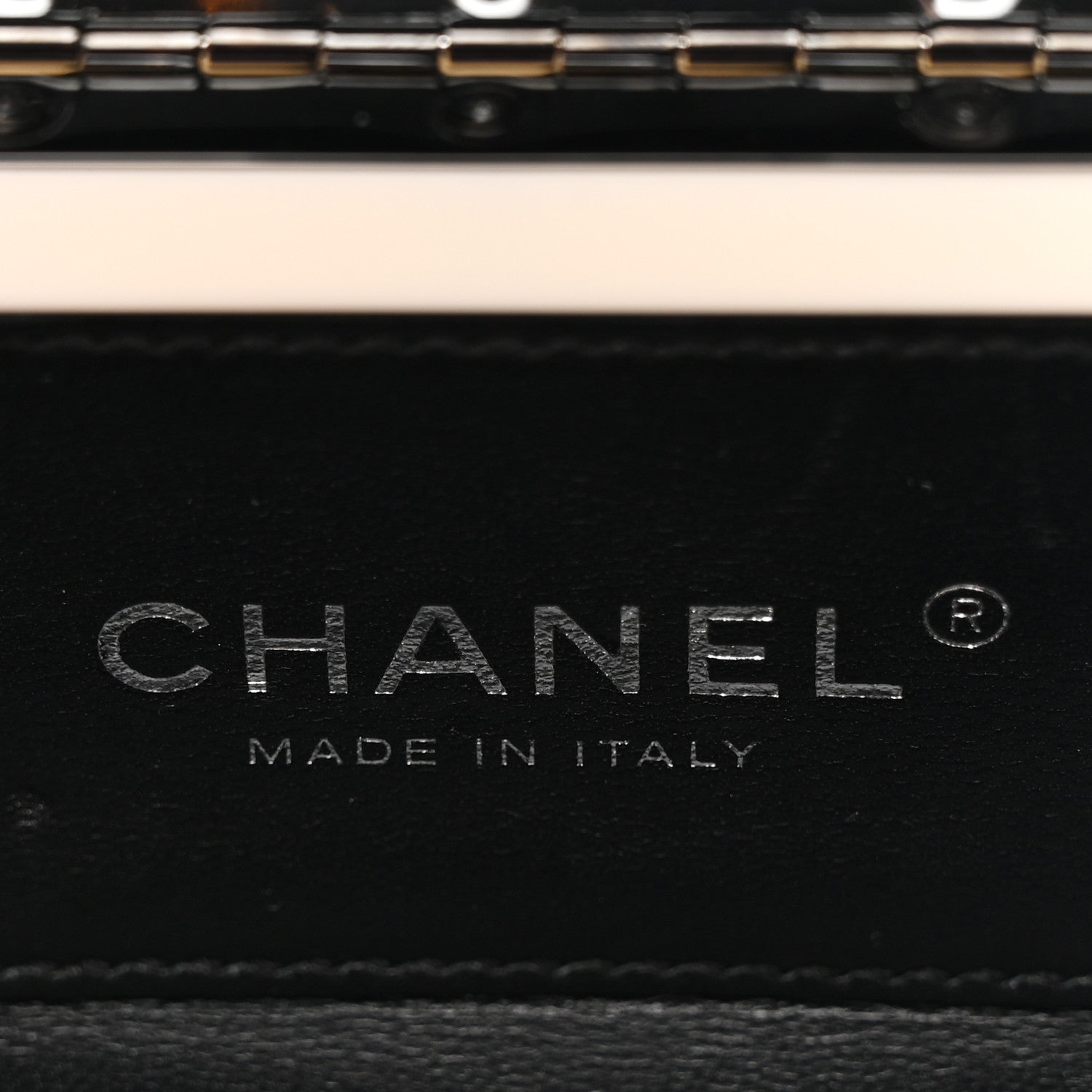 Chanel Plexiglass Plexi Coco Bag Black White