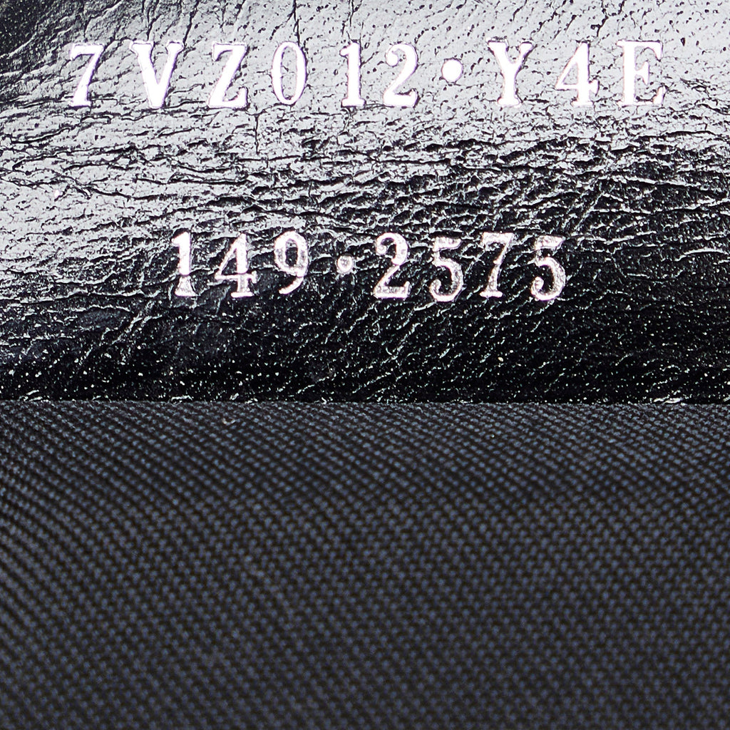 FENDI Croc Embossed Nylon Backpack