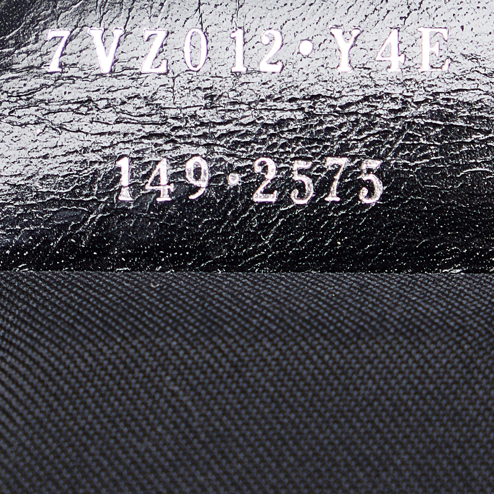 FENDI Croc Embossed Nylon Backpack