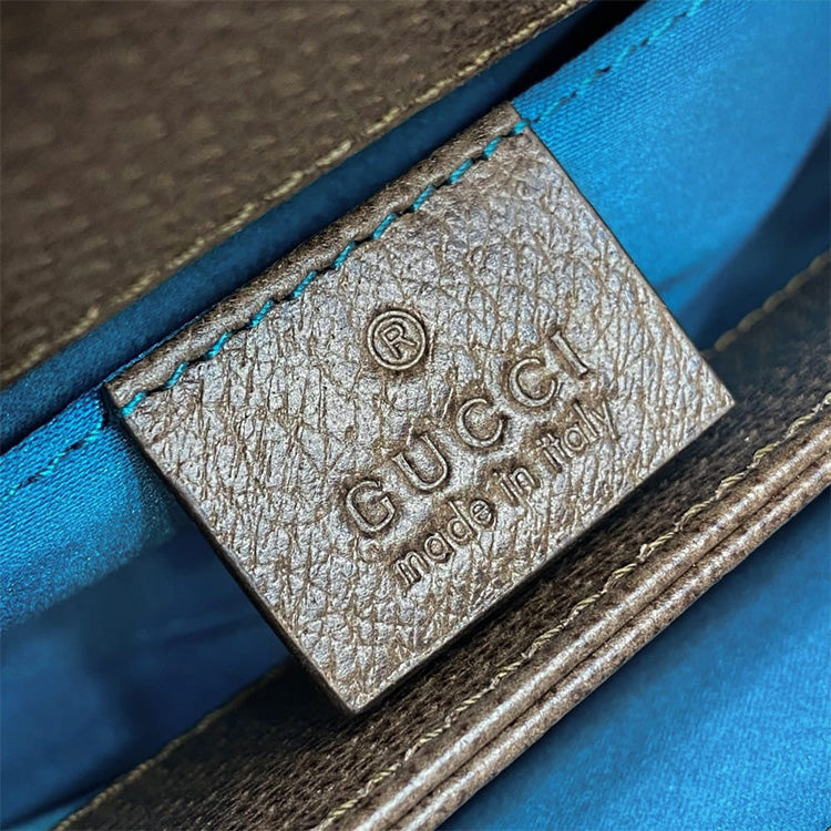 (WMNS) GUCCI Ophidia Retro Logo Stripe Webbing Canvas Chain Shoulder Messenger Bag Small / Brown Classic Literature and Art 503877-K05NG-8745