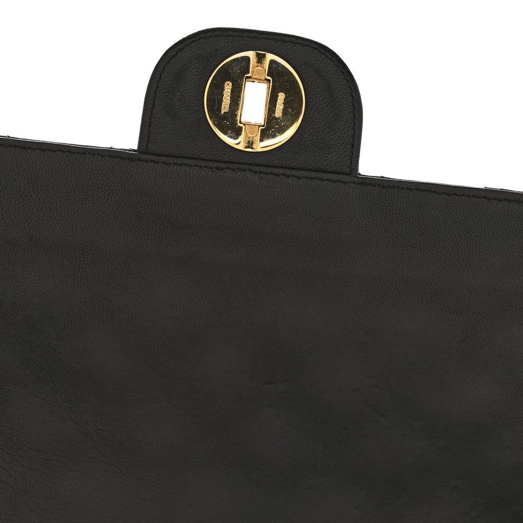 Chanel Lambskin Quilted Small Double Flap Black