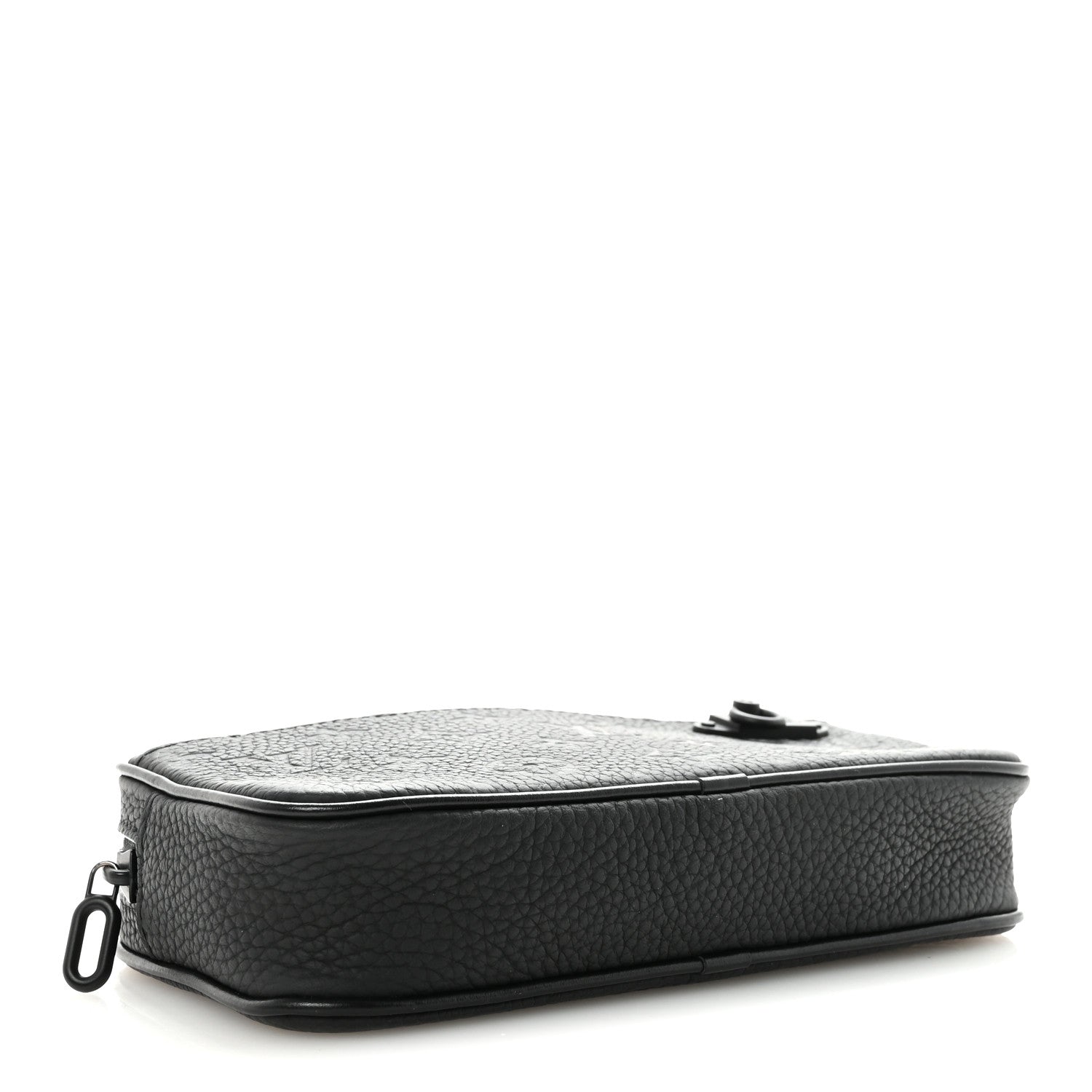 Louis Vuitton Taurillon Monogram Uniformes Solar Ray Soft Pochette Volga Belt Bag Black