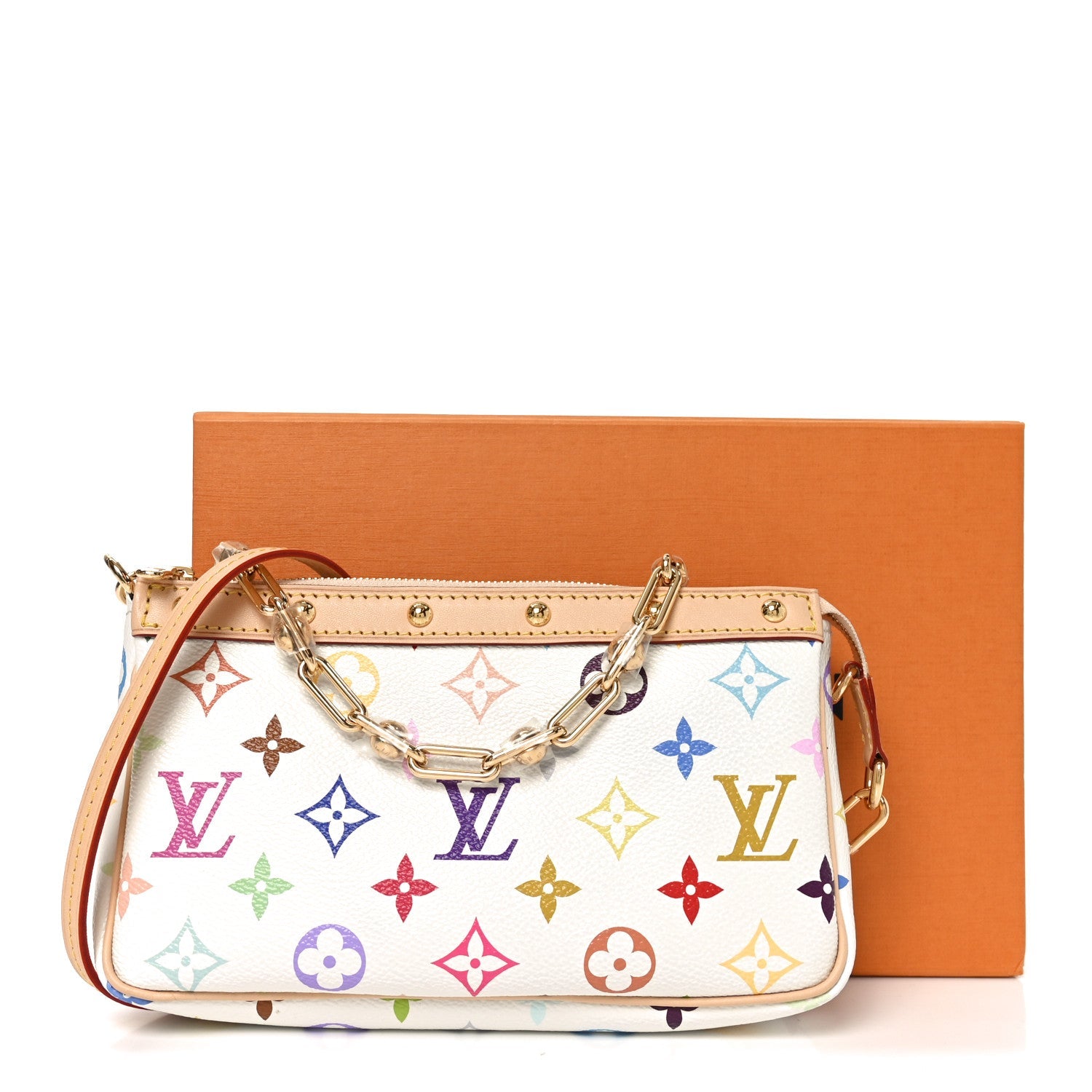 Louis Vuitton LV X TM Monogram Multicolor Pochette Accessories White
