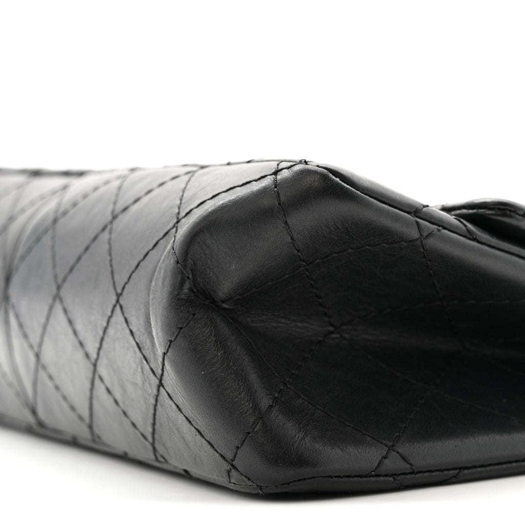 Chanel Aged Calfskin Quilted 2.55 Reissue 226 Flap Black