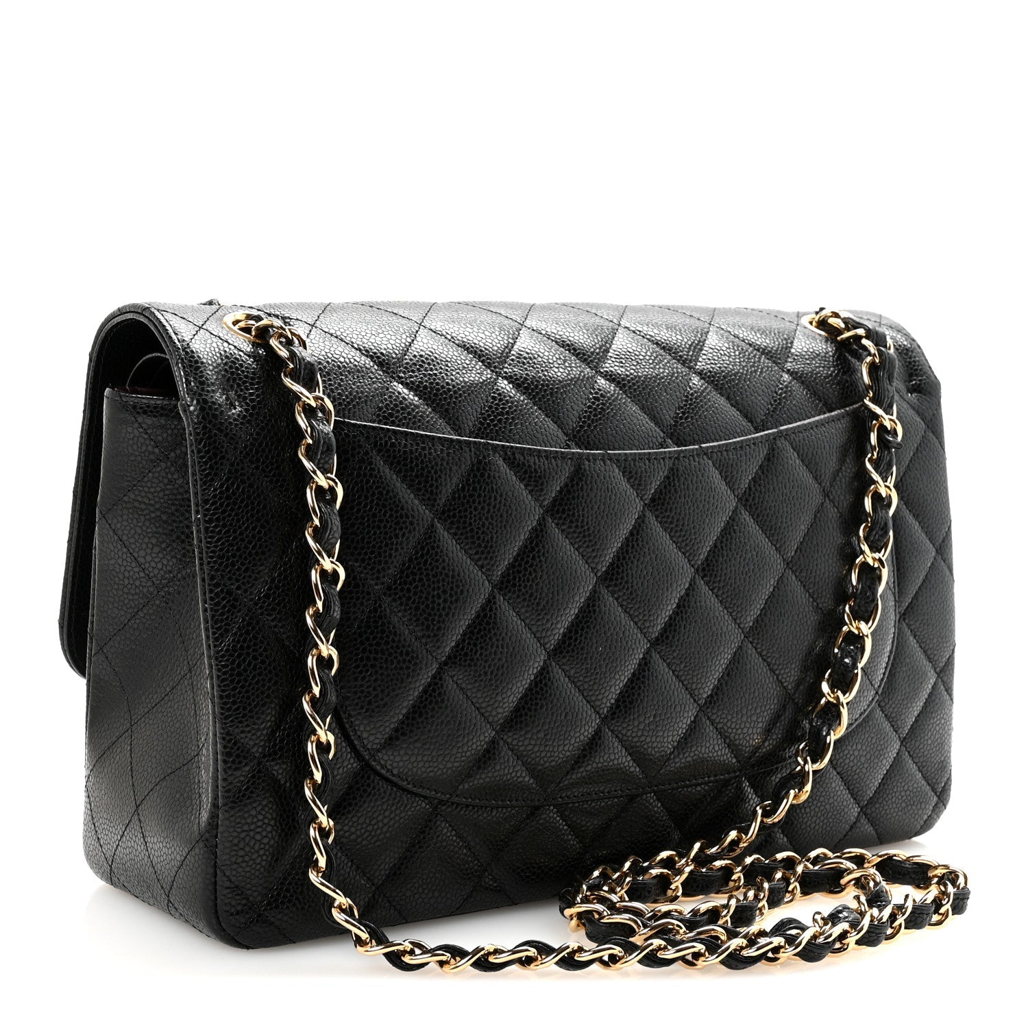 Chanel Caviar Quilted Jumbo Double Flap Black