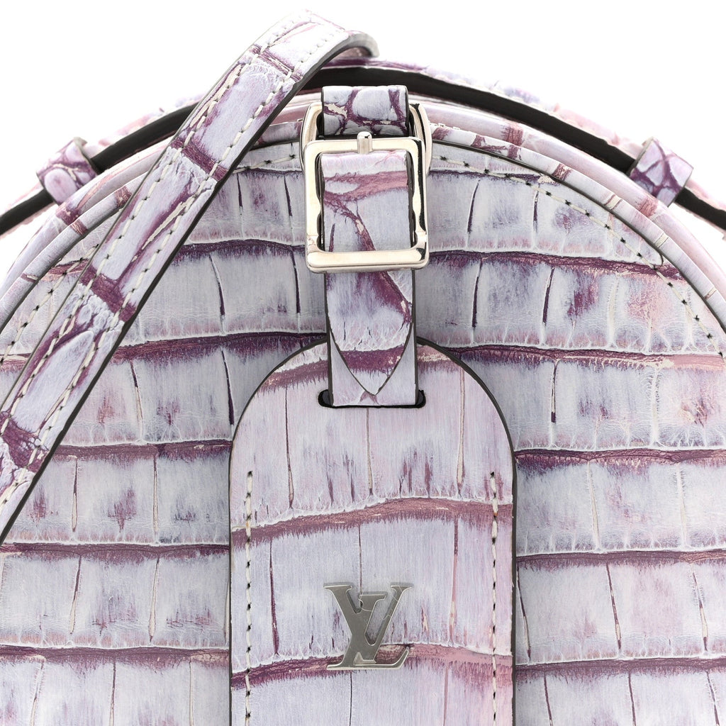 Louis Vuitton Crocodile Mini Boite Chapeau Light Purple