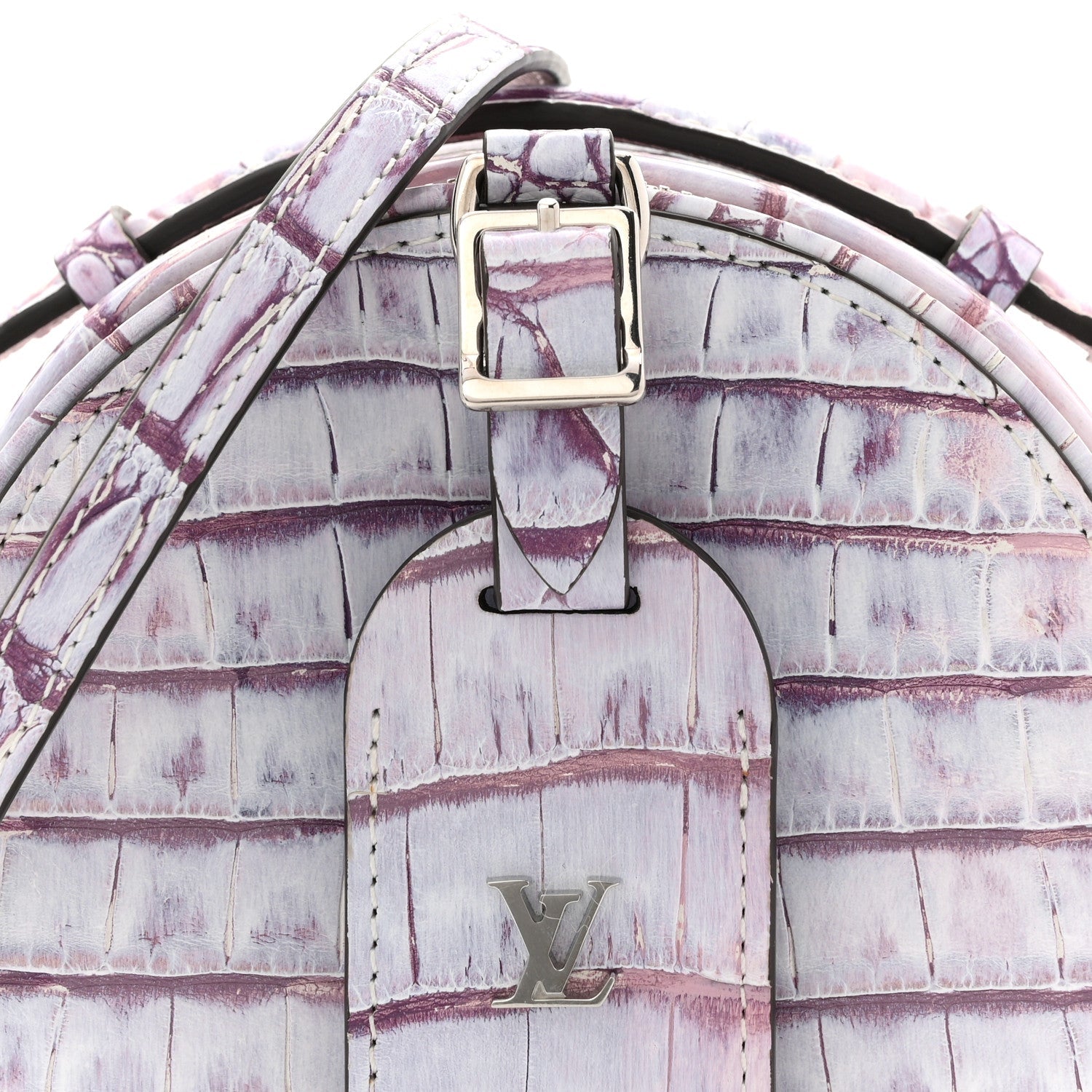 Louis Vuitton Crocodile Mini Boite Chapeau Light Purple
