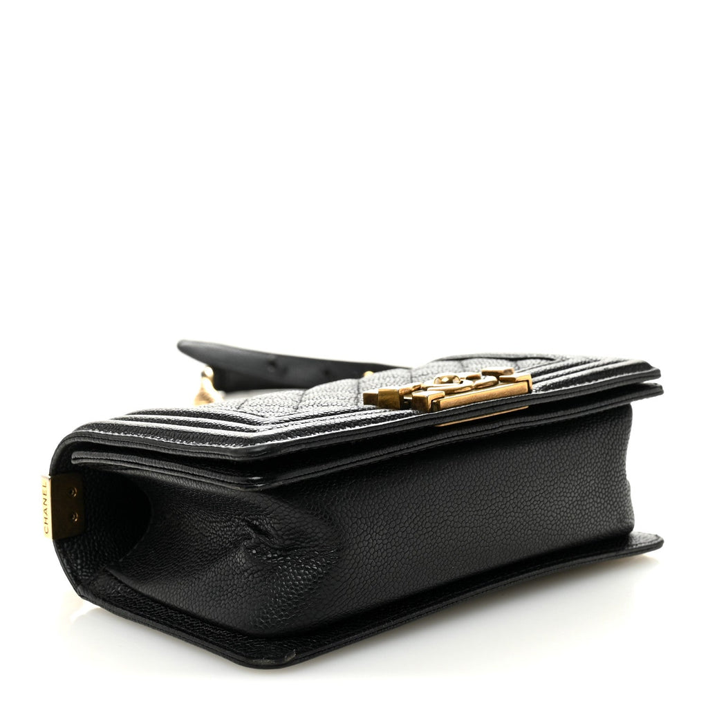 Chanel Caviar Quilted Small Boy Flap Black