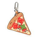 Louis Vuitton Calfskin Monogram Printed Pizza Bag Charm Key Holder