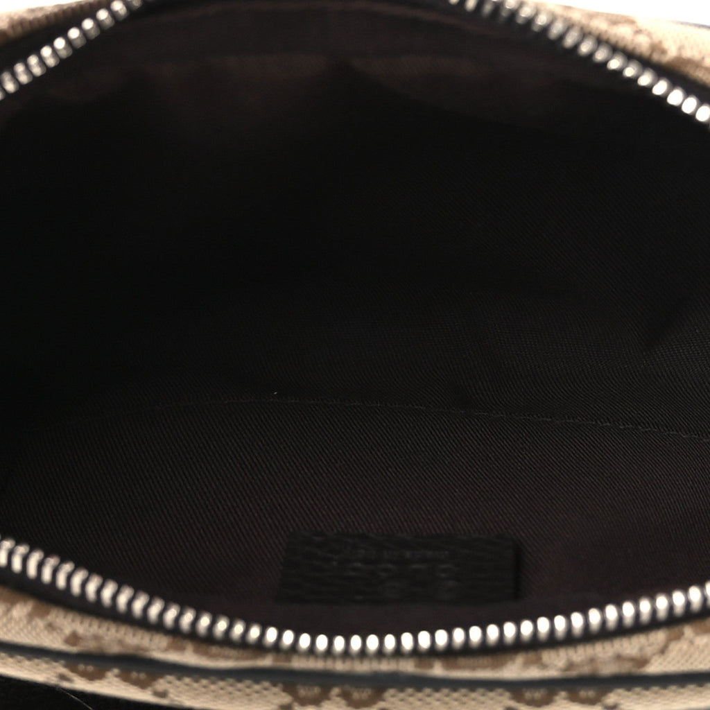Gucci Monogram Belt Bag Dark Brown