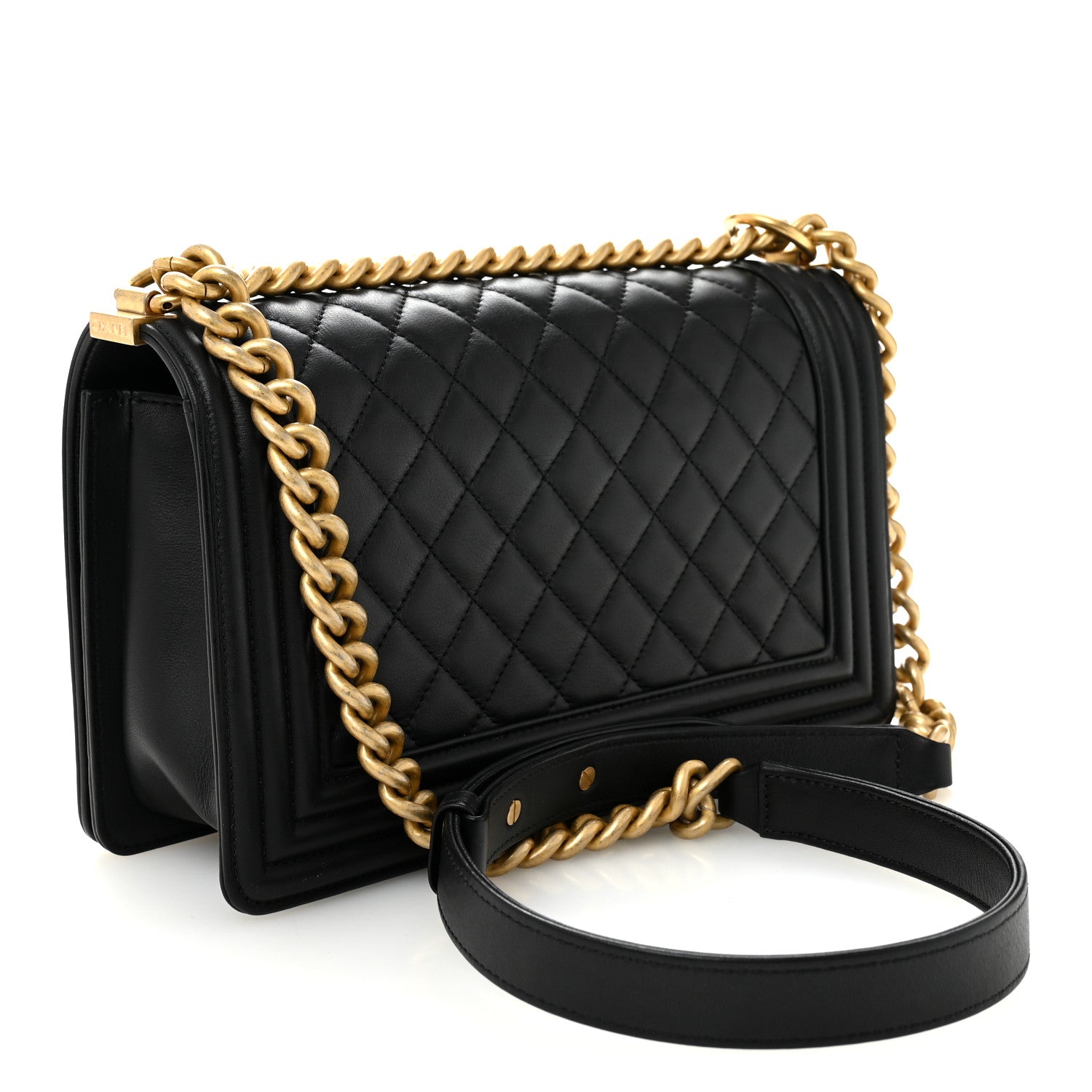 Chanel Calfskin Quilted Medium Boy Flap Black