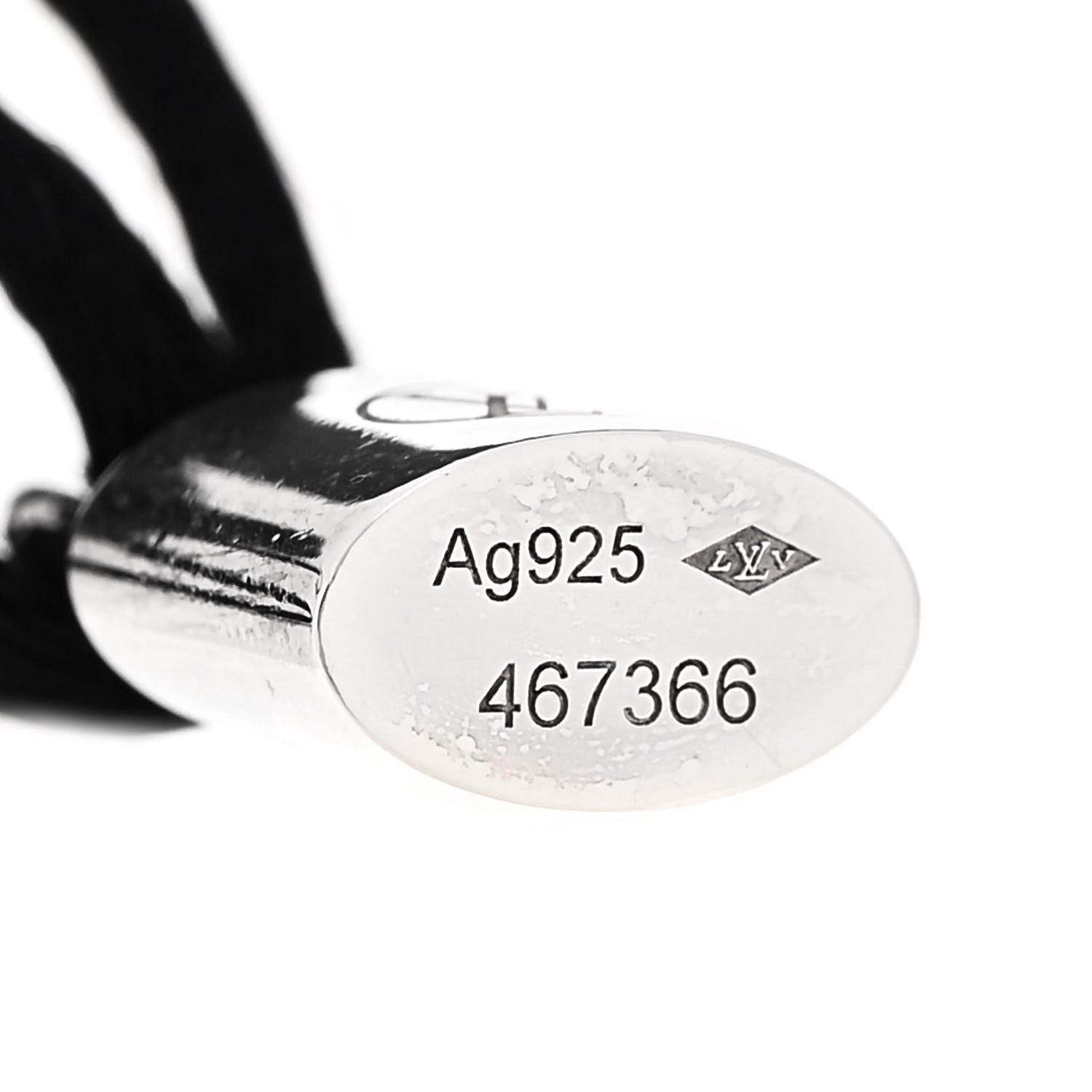 Louis Vuitton X UNICEF Sterling Silver Lockit Bracelet Black