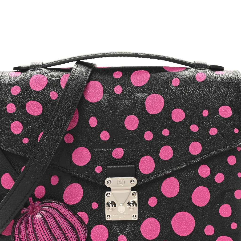 Louis Vuitton LV x YK Empreinte Monogram Giant Pochette Metis Black Fuchsia