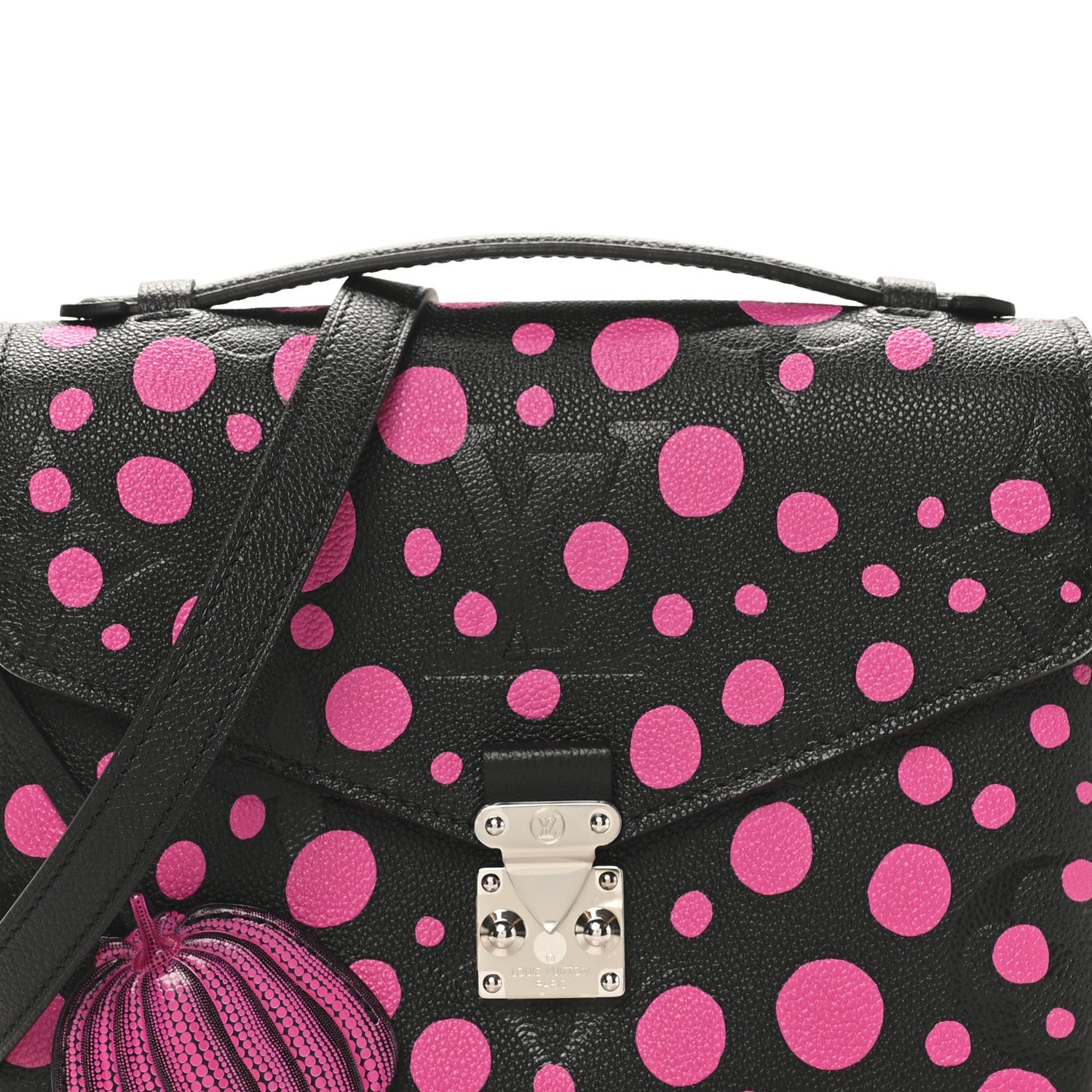 Louis Vuitton LV x YK Empreinte Monogram Giant Pochette Metis Black Fuchsia
