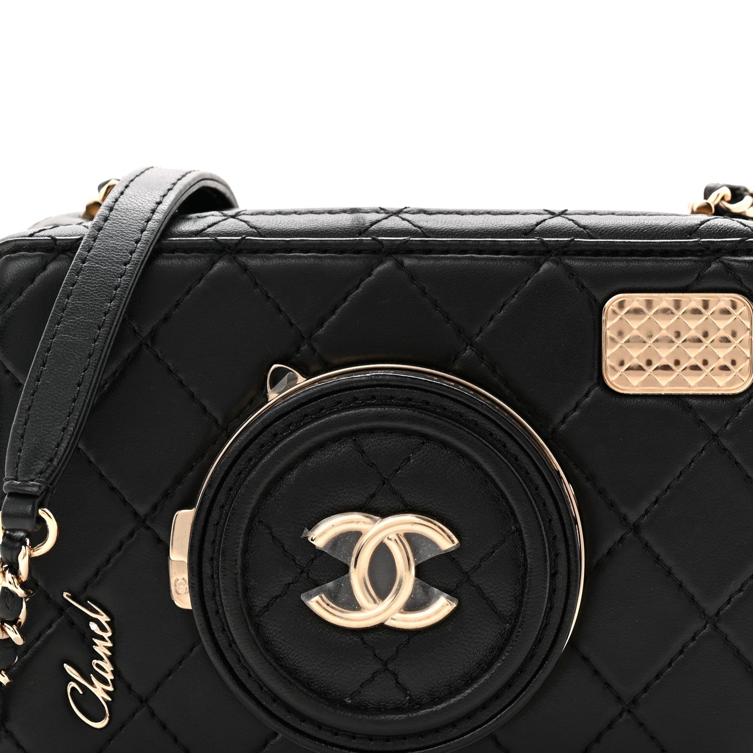 Chanel Lambskin Quilted Coco Click Bag Black