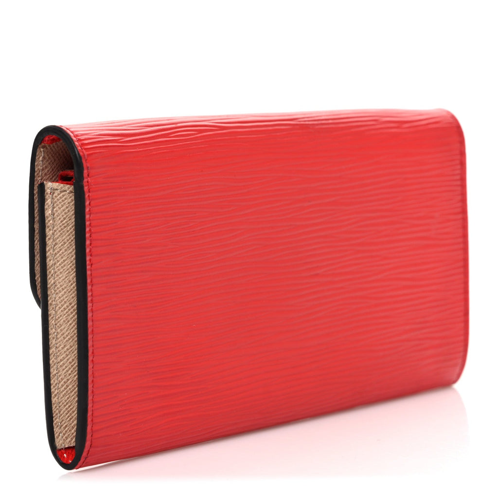 Louis Vuitton Epi Emilie Wallet Coquelicot