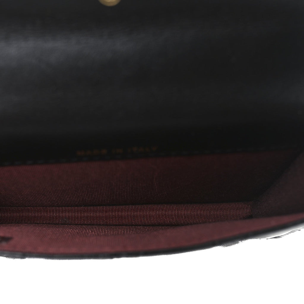 Chanel Calfskin Quilted Perfect Fit Coin Purse With Chain Black
